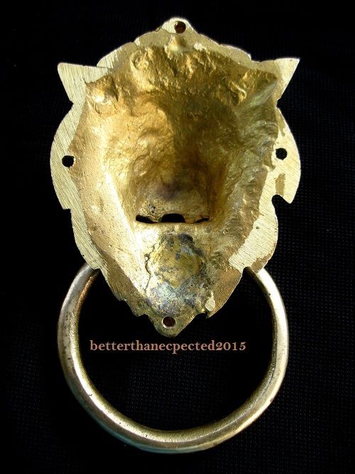 Lion Shape Handcrafted Antique Vintage Style Brass Door Knocker,Door Pull