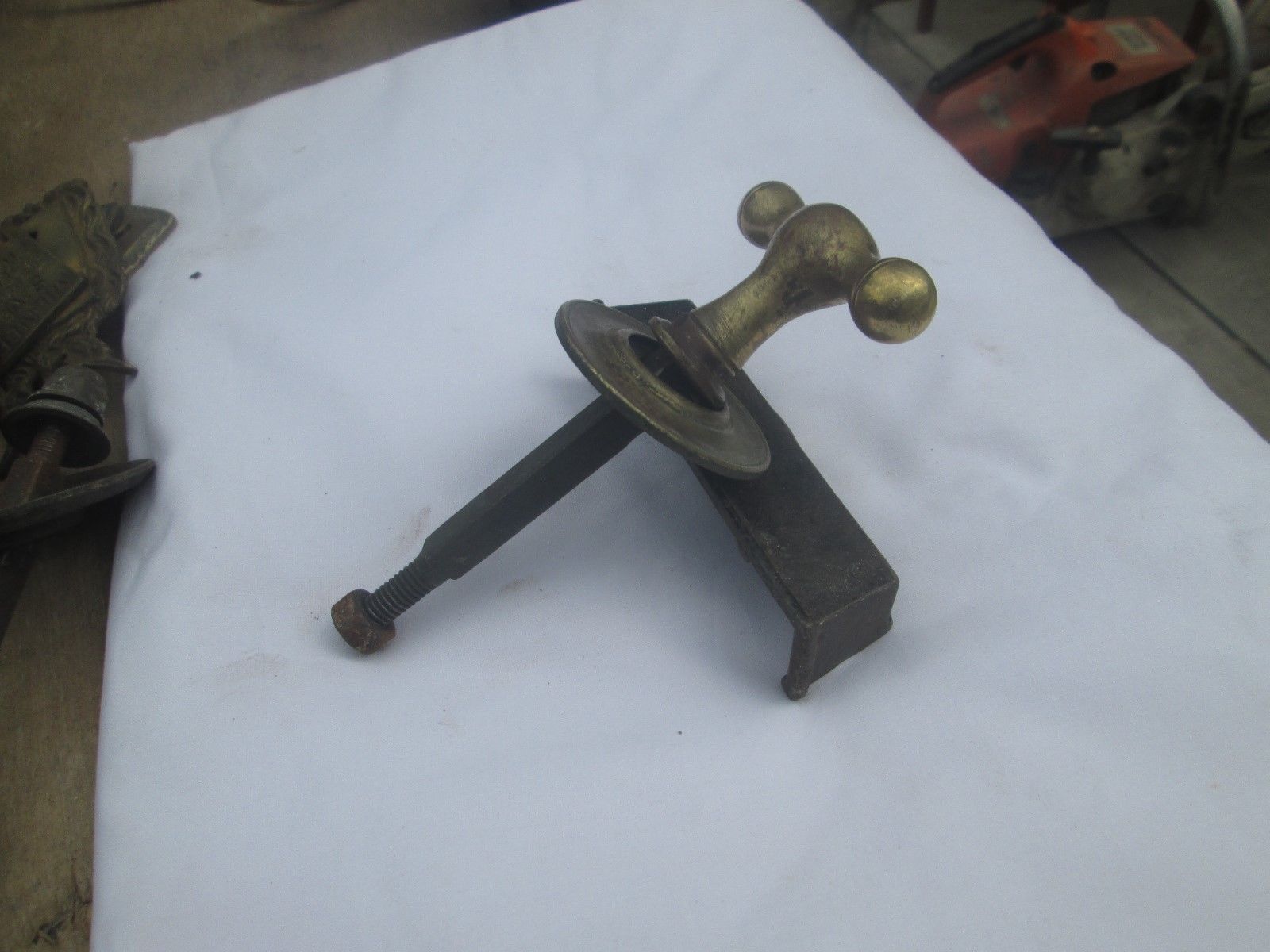 Vintage Brass Safe Door Handle