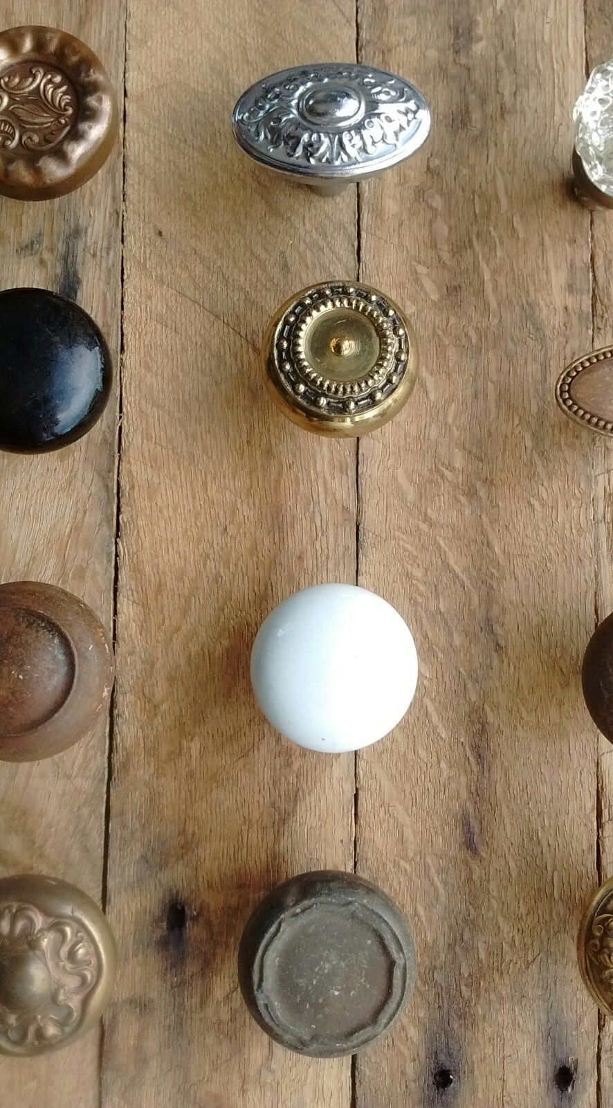 Antique Vintage Old Victorian Brass Porcelain Glass Iron Door Knob Lot- 16 Knobs