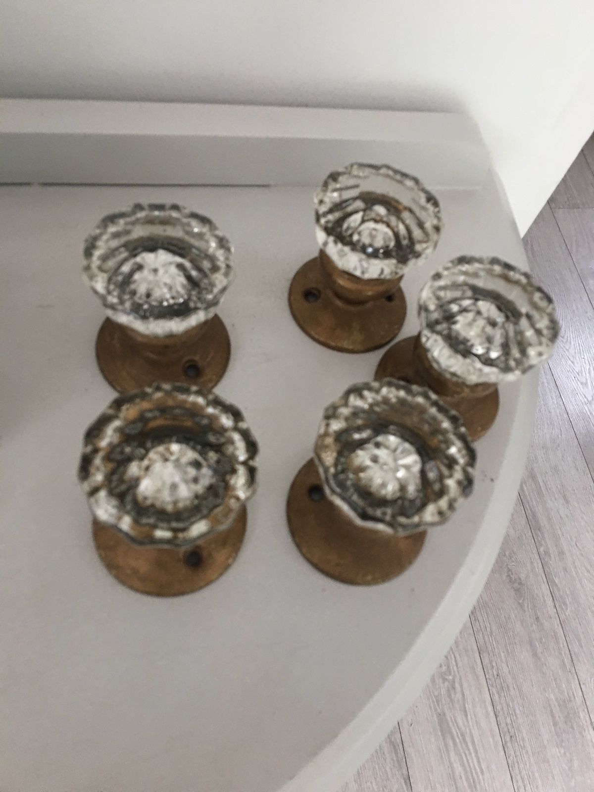 antique vintage glass door knobs