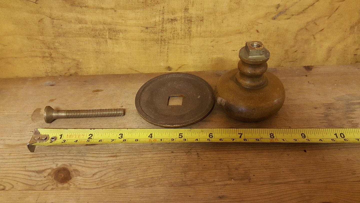 old vintage solid brass main entrance door pull handle