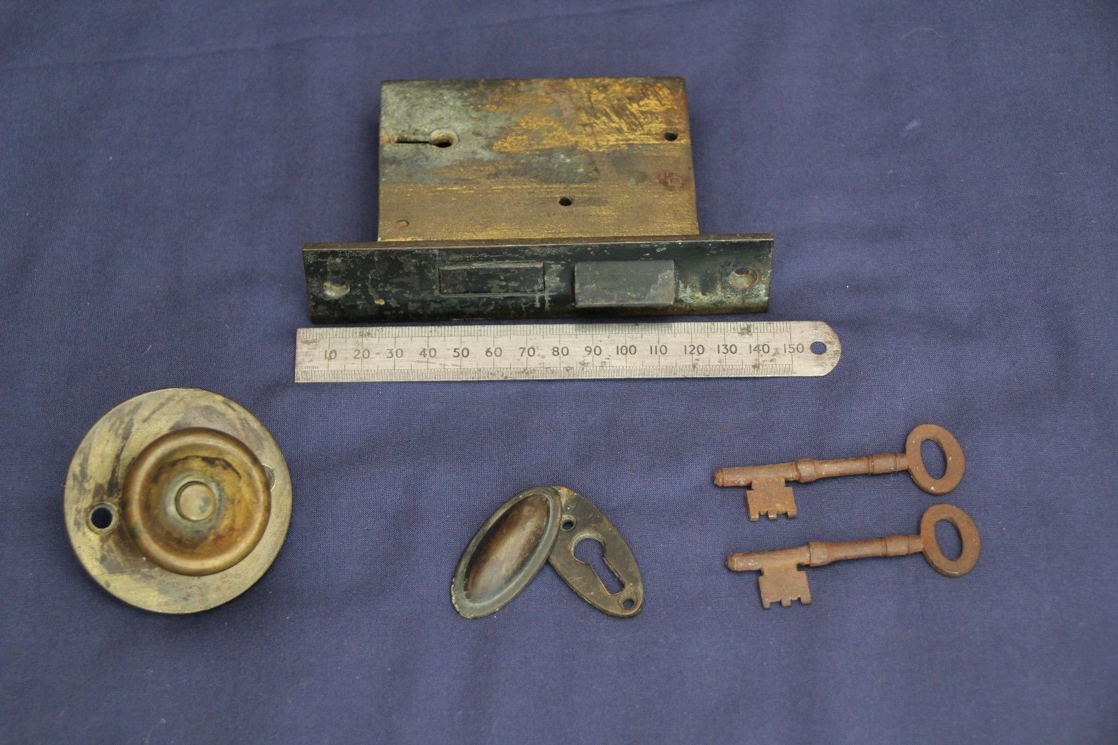 Vintage Brass Door Lock/Knob etc: