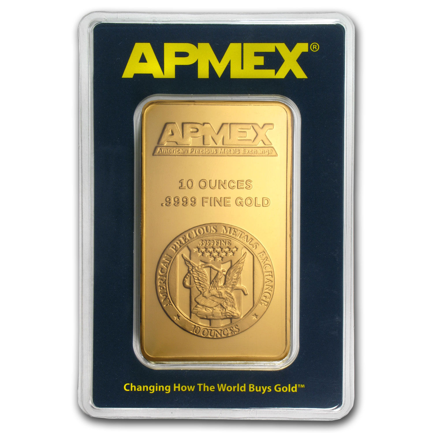 10 oz Gold Bar - APMEX (In TEP Package) - SKU #75708