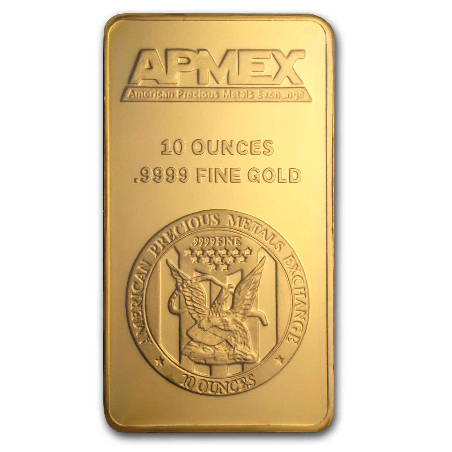 10 oz Gold Bar - APMEX (In TEP Package) - SKU #75708