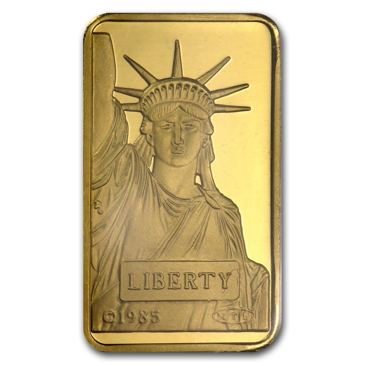 10 gram Gold Bar - Credit Suisse Statue of Liberty - SKU #45921