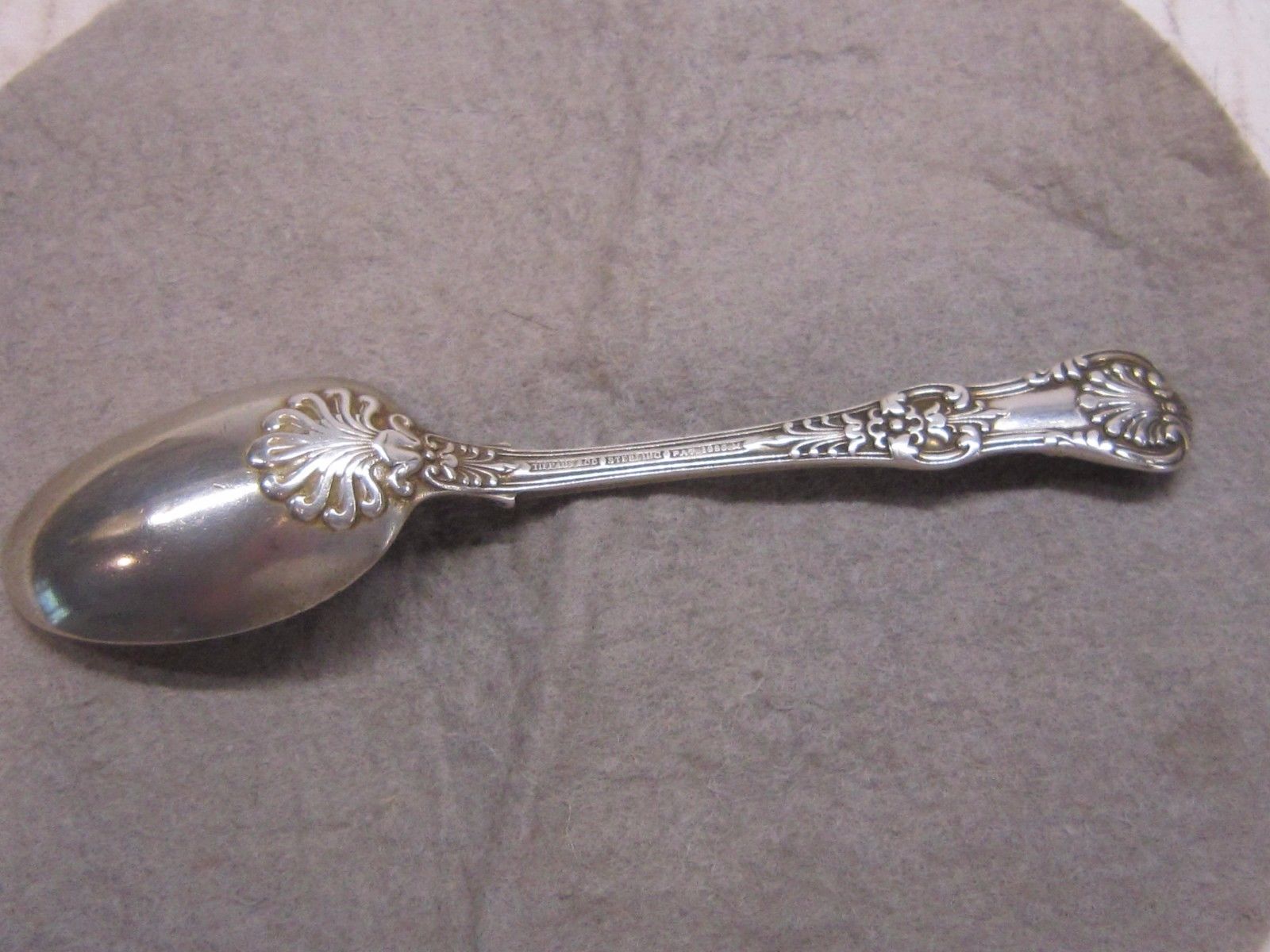 Tiffany & Co. Sterling Silver Teaspoon English King No Monogram 1886