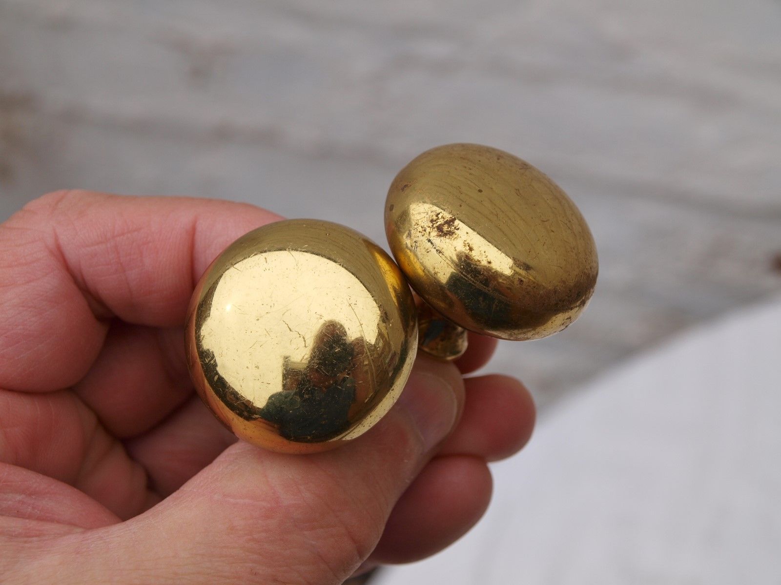 9 RECLAIMED BRASS CUPBOARD DOOR DRAWER HANDLES KNOBS PULLS