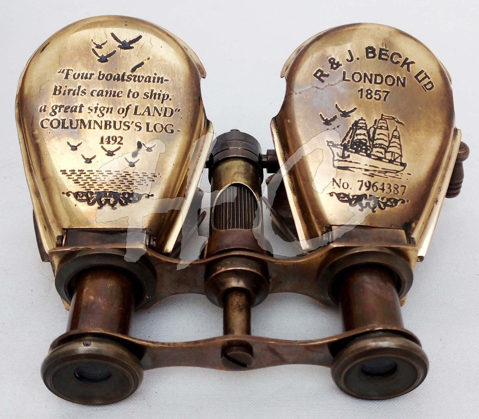 Antique Brass Binocular Maritime Vintage Gift Nautical Monocular Telescope