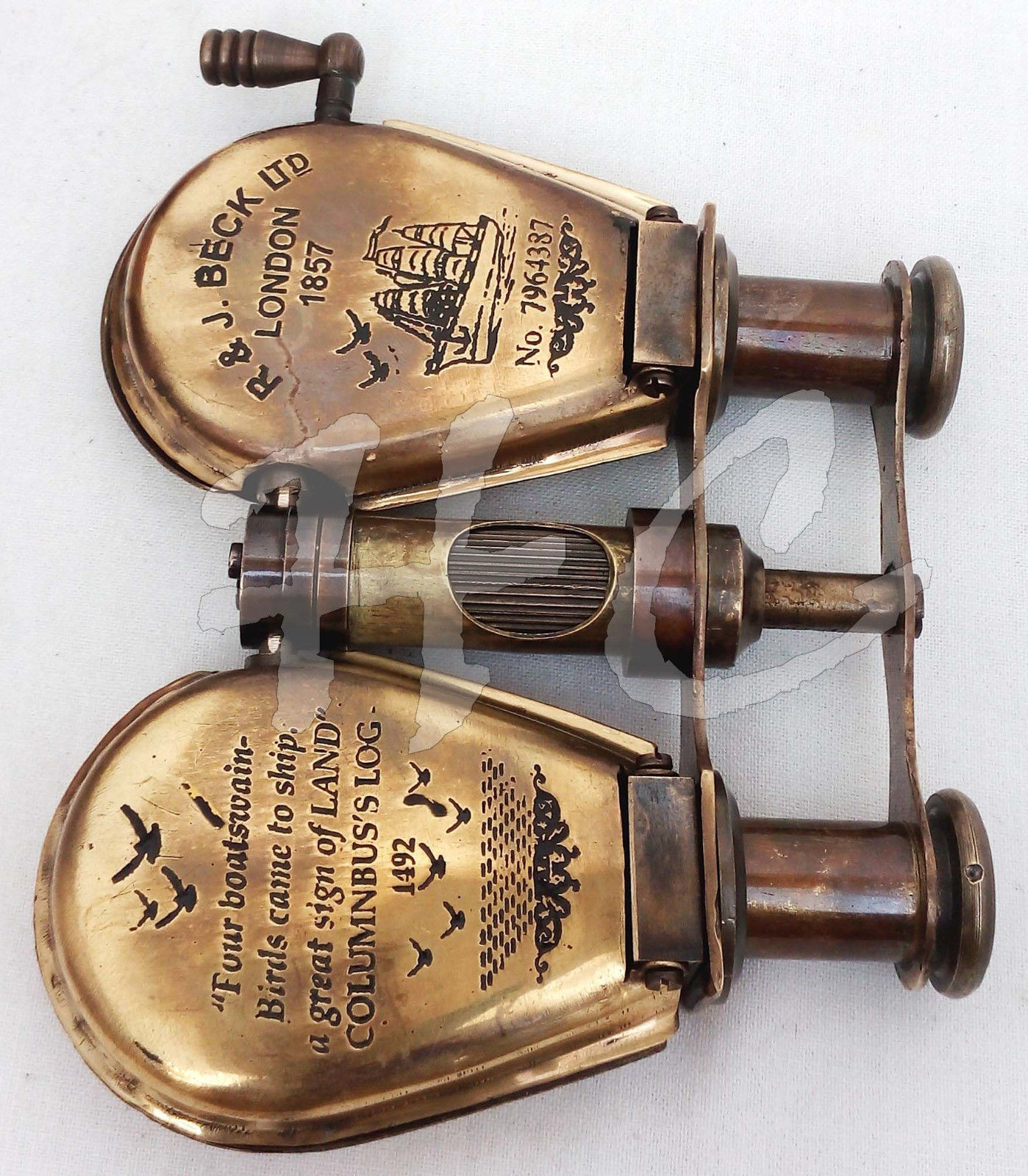 Antique Brass Binocular Maritime Vintage Gift Nautical Monocular Telescope