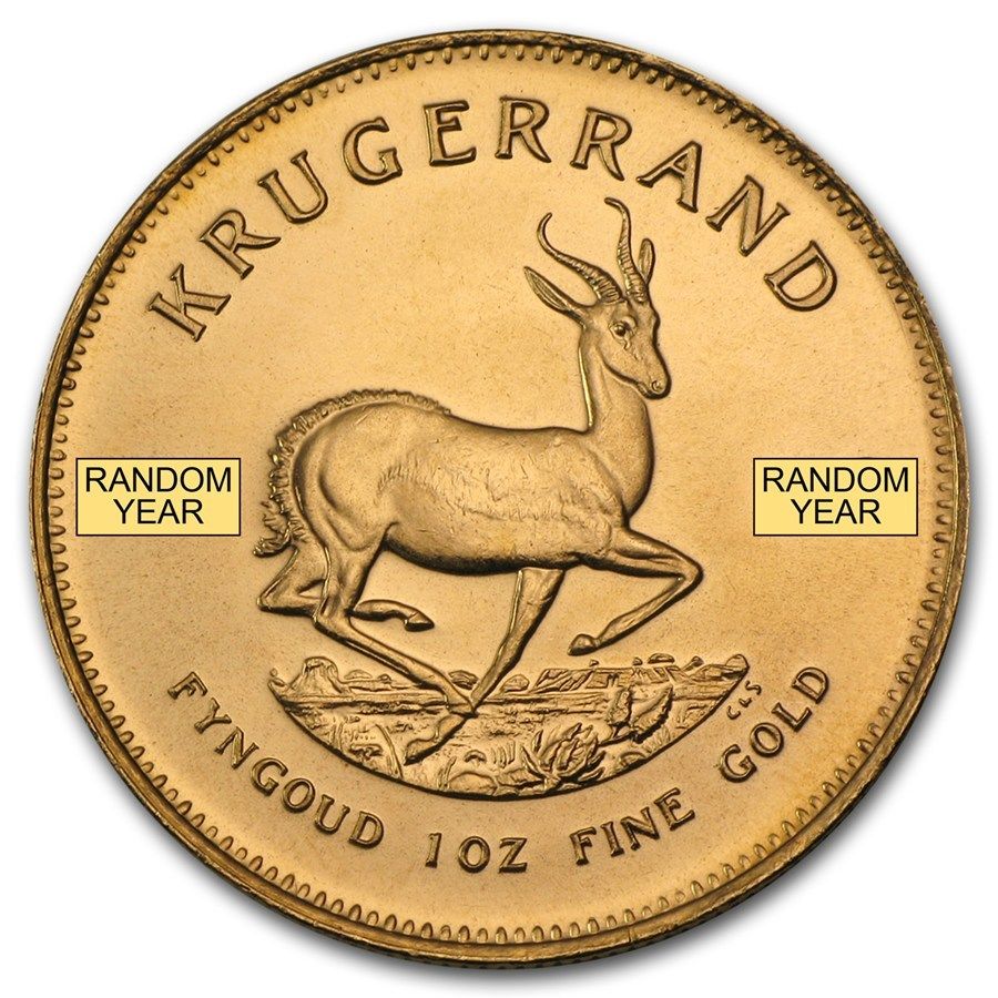 1 oz Gold South African Krugerrand Coin Random Year - SKU #85815