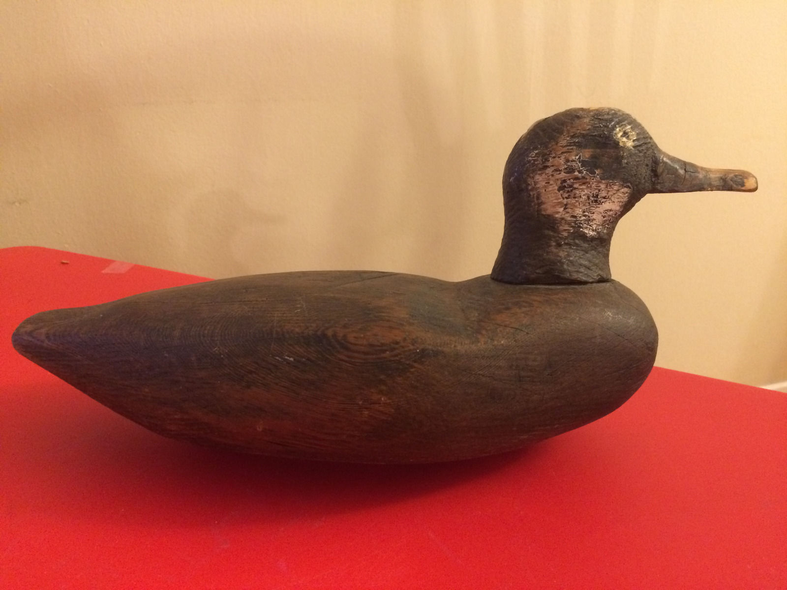 RARE ANTIQUE EARLY CANADIAN PAINTED WOOD DECOY