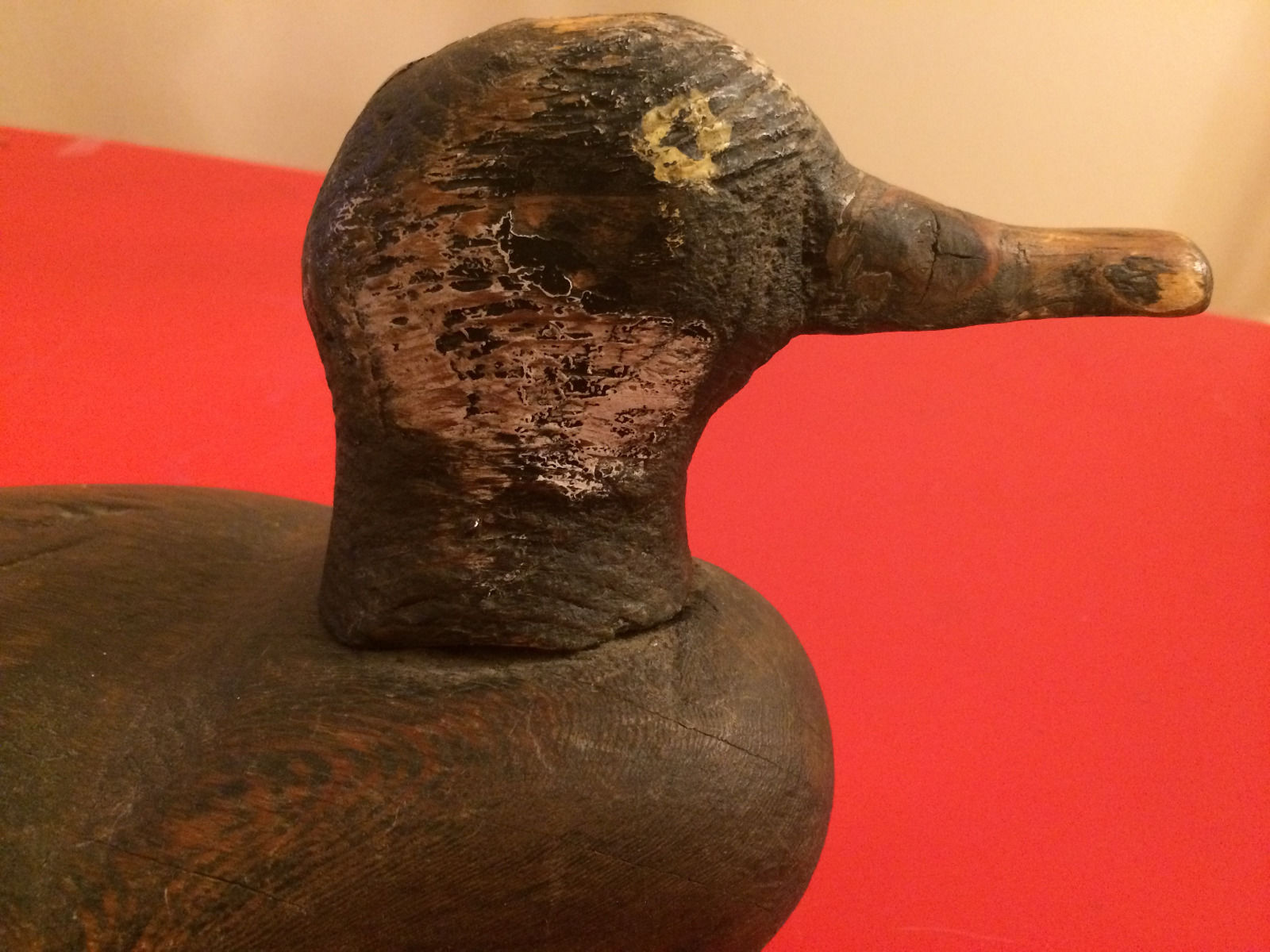 RARE ANTIQUE EARLY CANADIAN PAINTED WOOD DECOY