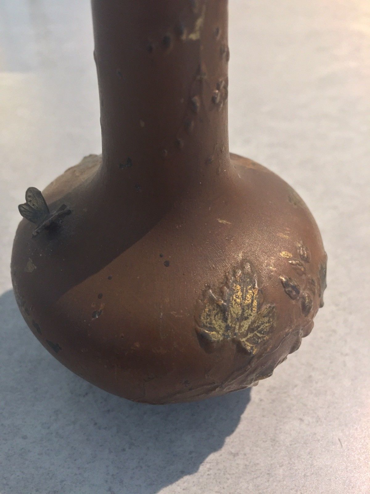 18th Century Chinese Purple Bronze Vase (signed to base)