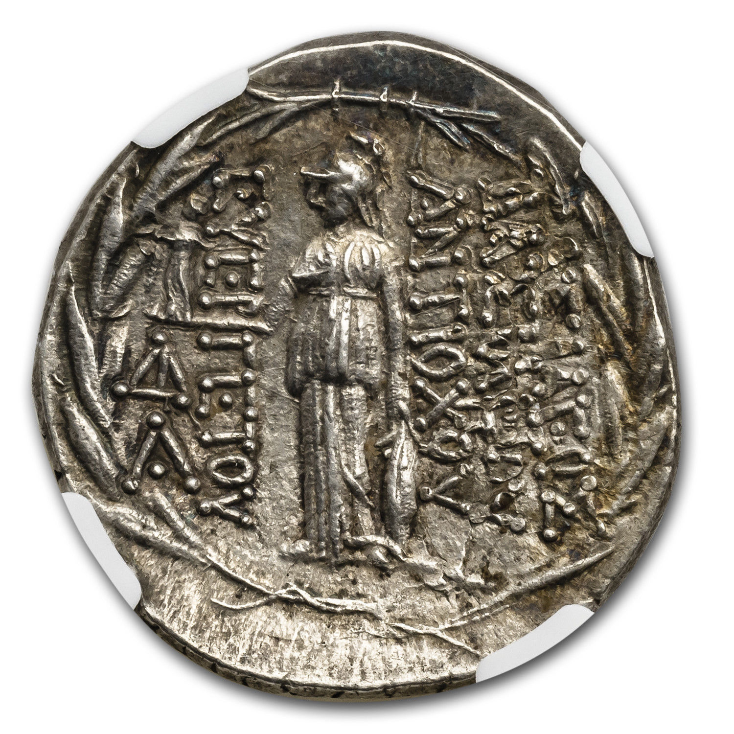 Seleucid Silver Tetradrachm Antiochus VII (138-129 BC) CH AU NGC