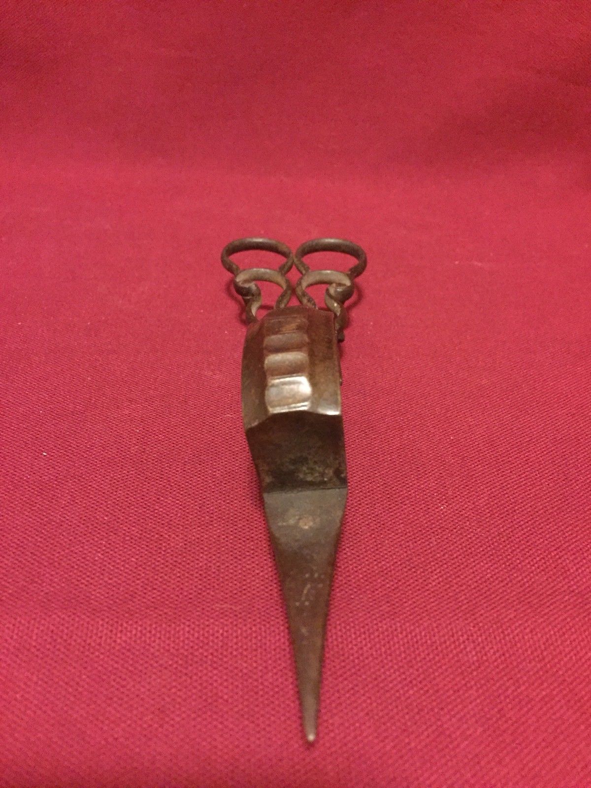 Antique Victorian Era 1800's Metal Candle Wick Scissors