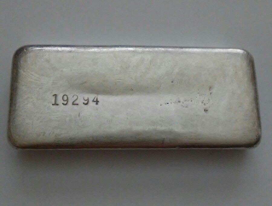 Exceedingly Rare AGS Silver Bar 10 Troy Oz .999 Fine VERY RARE VINTAGE INGOT