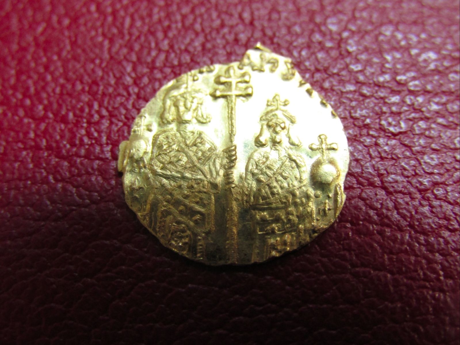 22 Karat Solid Gold Emperor Leo VI Coin Byzantine-style Half Tremissis