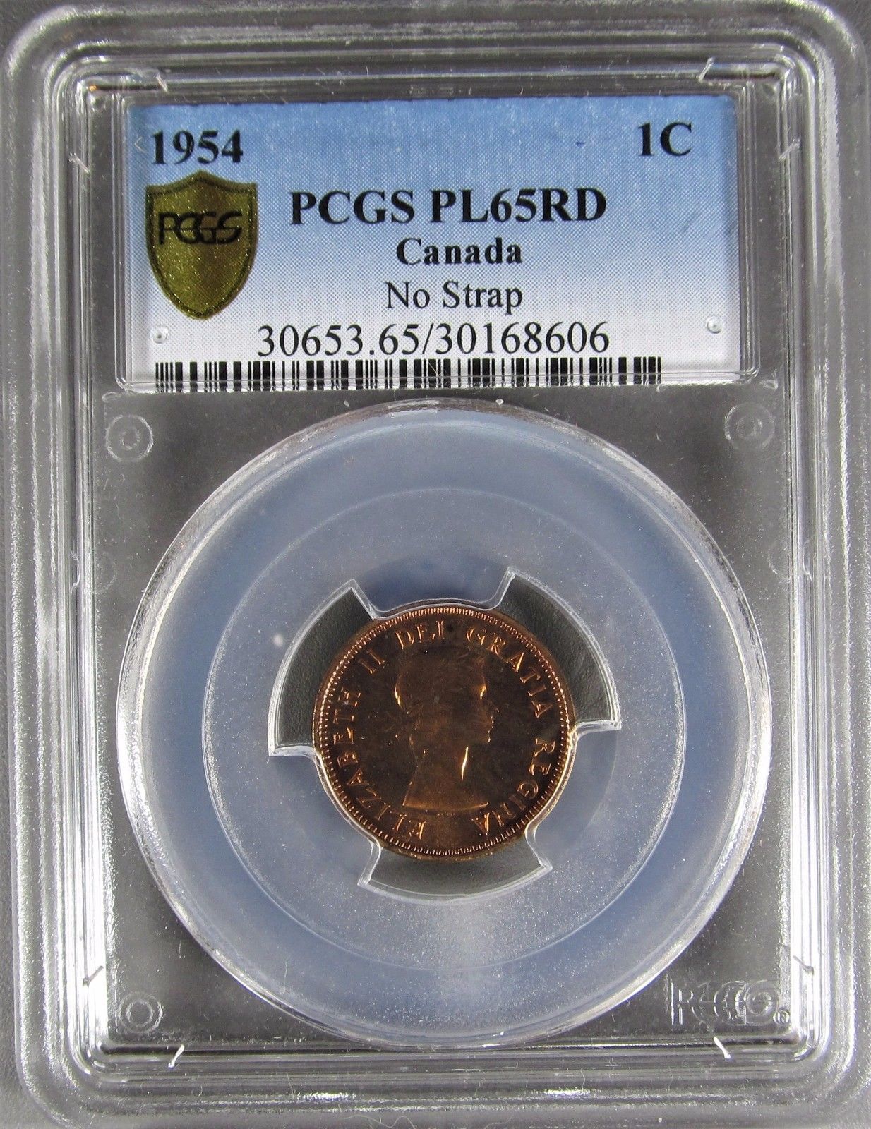 Canada 1 cent 1954 NSF PCGS PL65 Red