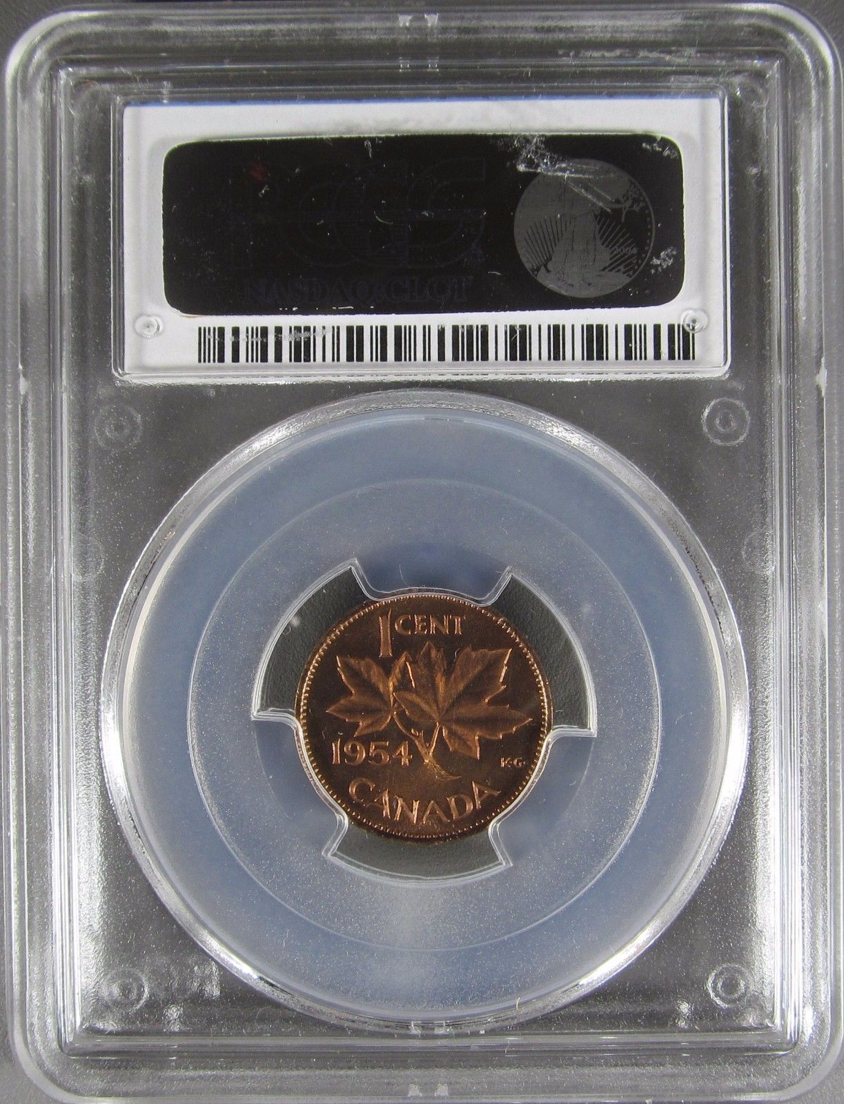 Canada 1 cent 1954 NSF PCGS PL65 Red