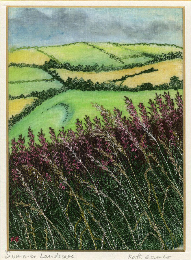 Kath Eamer - 1994 Embroidery, Summer Landscape