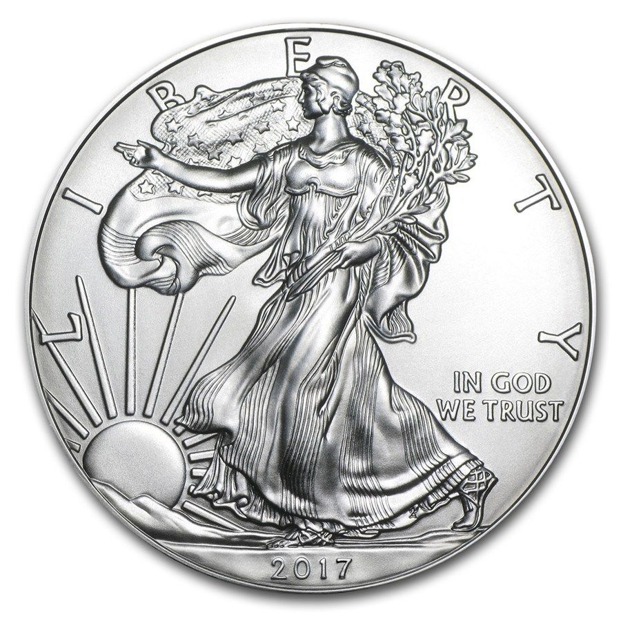 Piece argent silver Eagle 2017 1 dollar 1 once argent pur silver coin USA