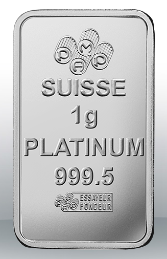 1 gram PAMP Platinum Bars (In Assay)