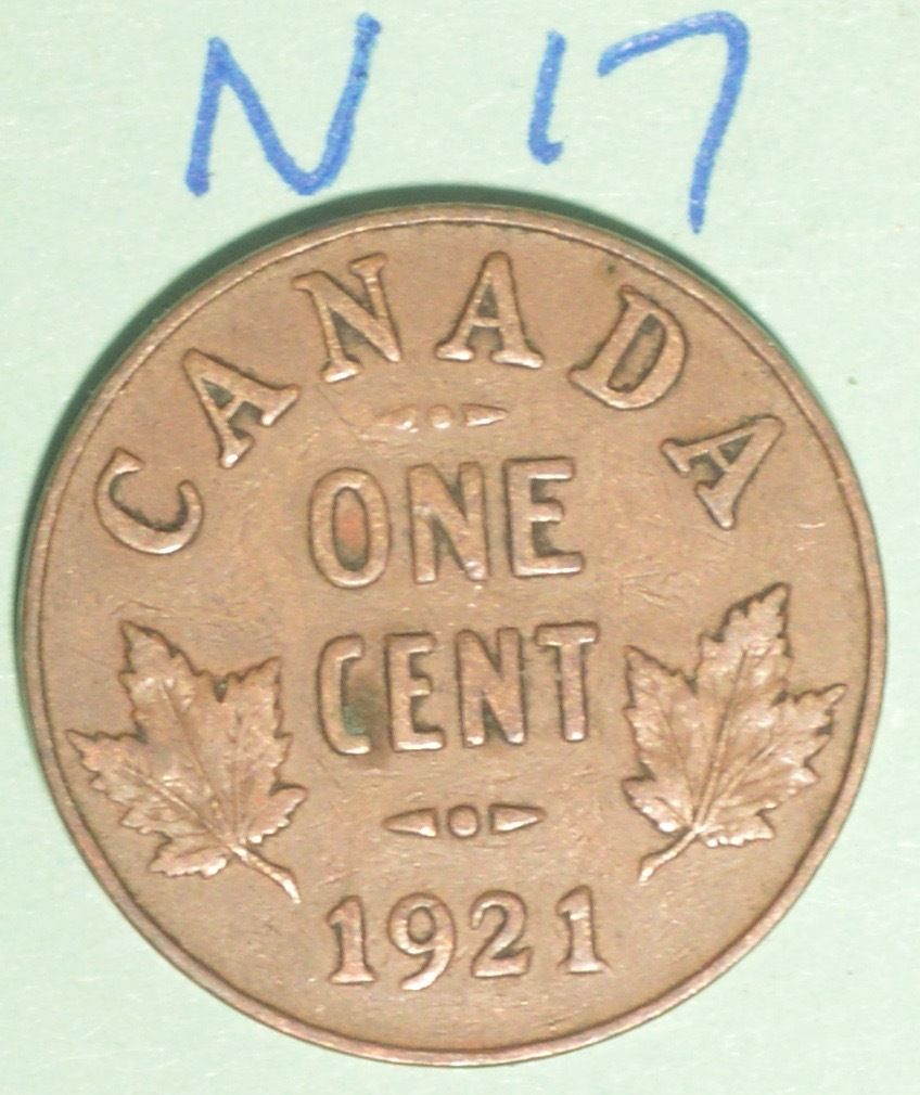 1921 KING V - Low mintage Canada Penny Nice Grade!    INV#N17