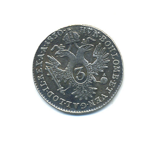 Austria 1830-A  3 Kreuzer Silver Coin