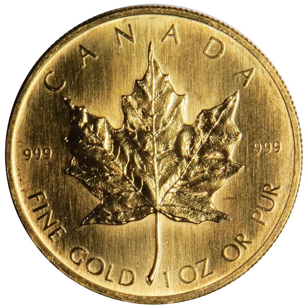 1979 $50 Gold Canadian Maple Leaf .999 1 oz