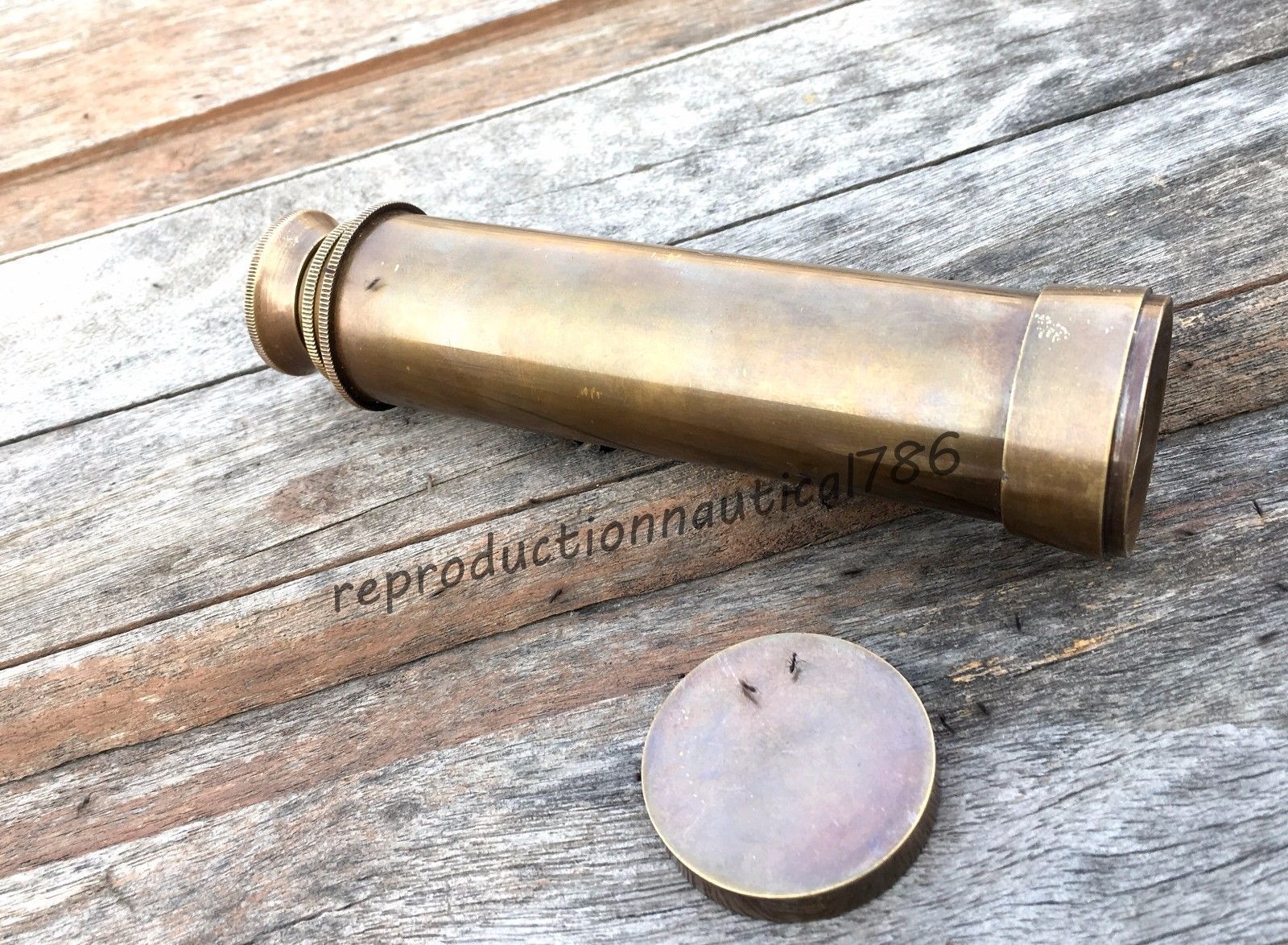 Antique Brass Pirate Working Spyglass Telescope Vintage Nautical Marine Scope G