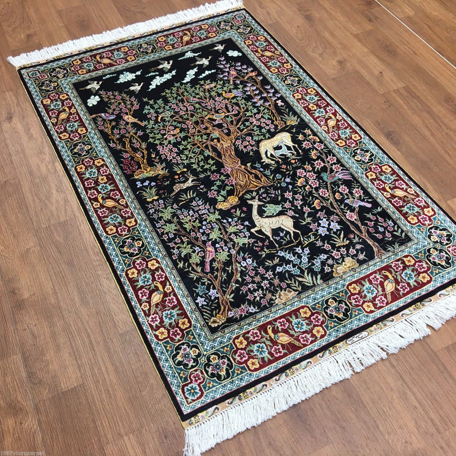 Yilong 3'x4.5' Muslim Islamic Religious Prayer Rug Carpet Arts Mosque Tapestry