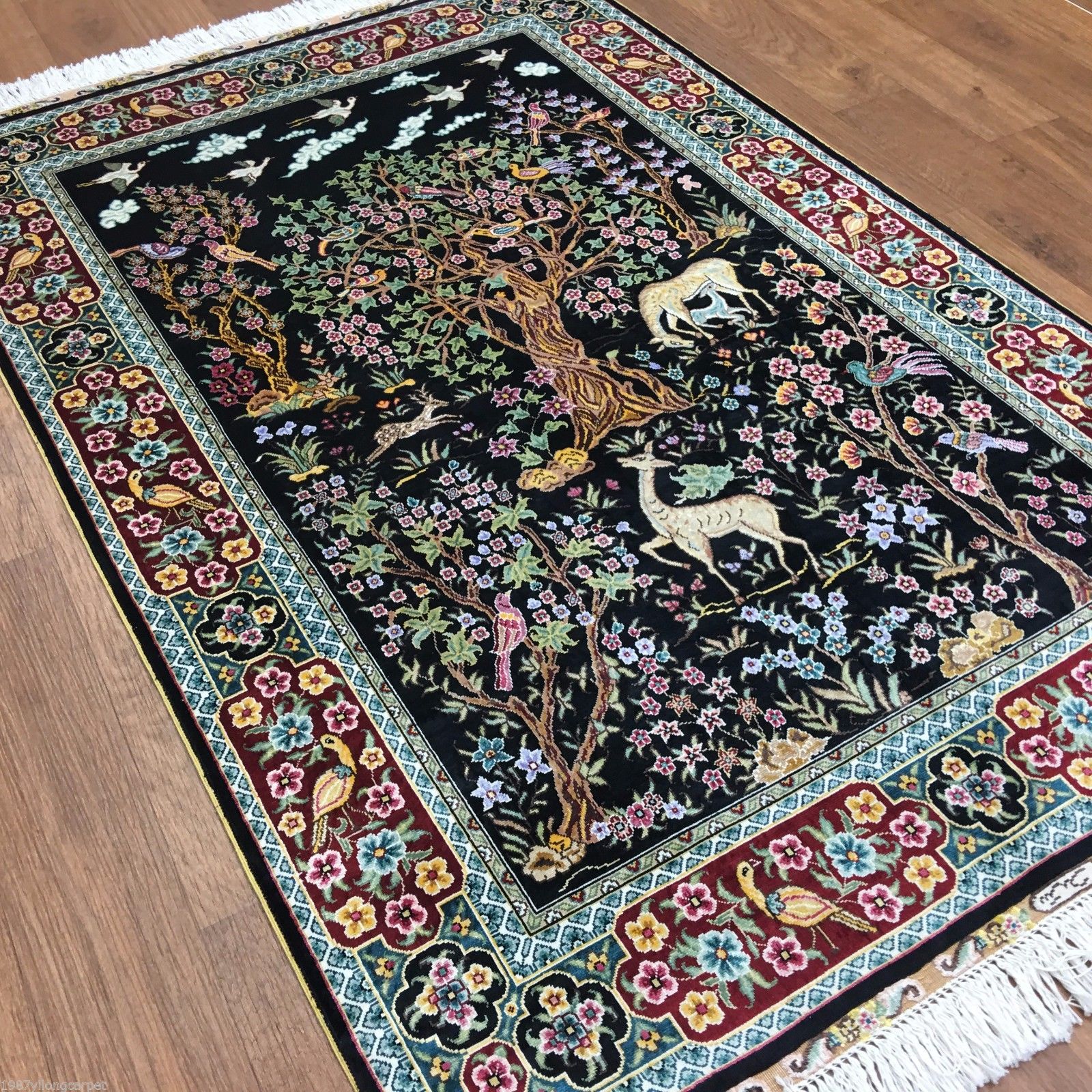 Yilong 3'x4.5' Muslim Islamic Religious Prayer Rug Carpet Arts Mosque Tapestry