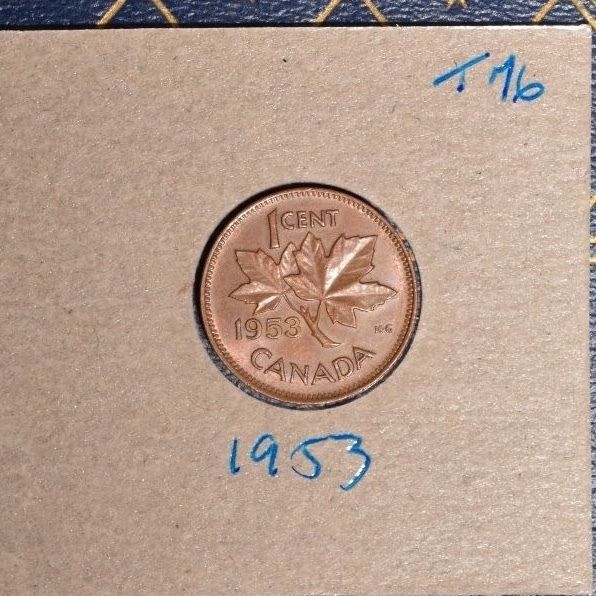 1953 High Grade Penny from old barn roll find - see scans  - inventory# T76