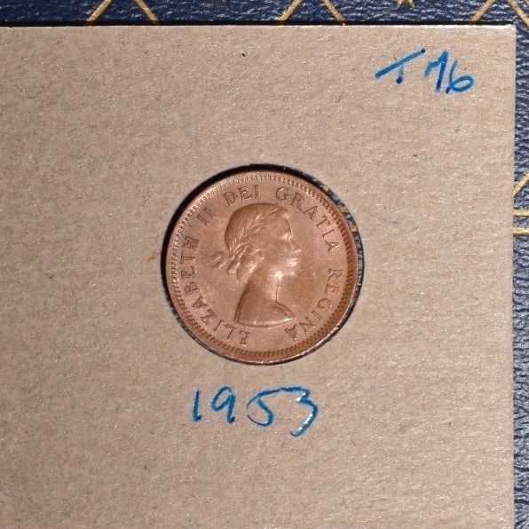 1953 High Grade Penny from old barn roll find - see scans  - inventory# T76