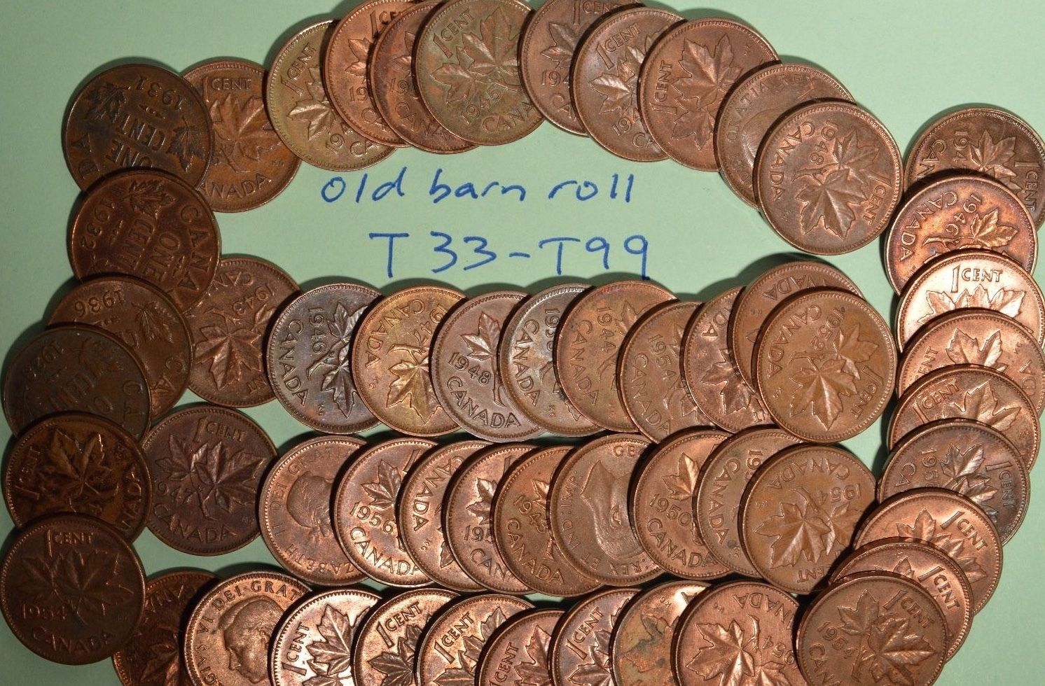 1953 High Grade Penny from old barn roll find - see scans  - inventory# T76