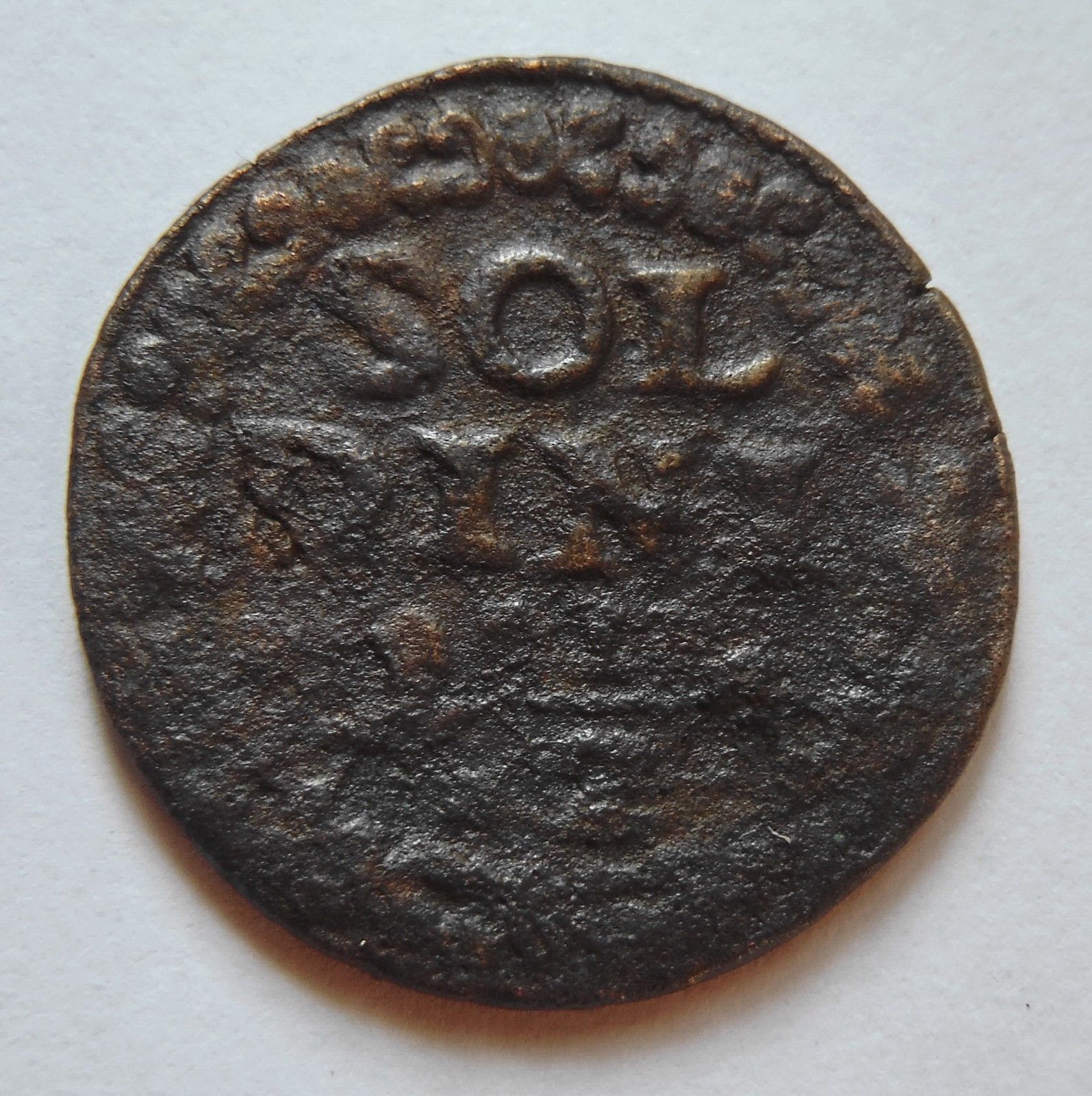 1611 VENETIAN Coin (17th c) - Candia under VENICE - 2 1/2 SOLDINI Rare!