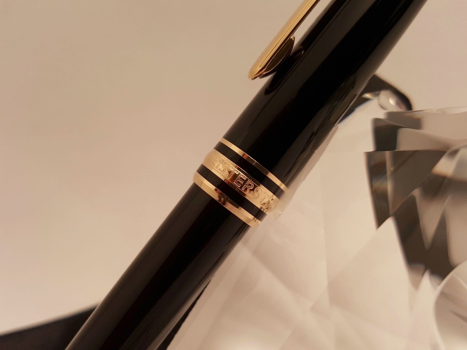 MONTBLANC Meisterstuck Classique 163 18K Gold Plated Rollerball Pen, NEW!