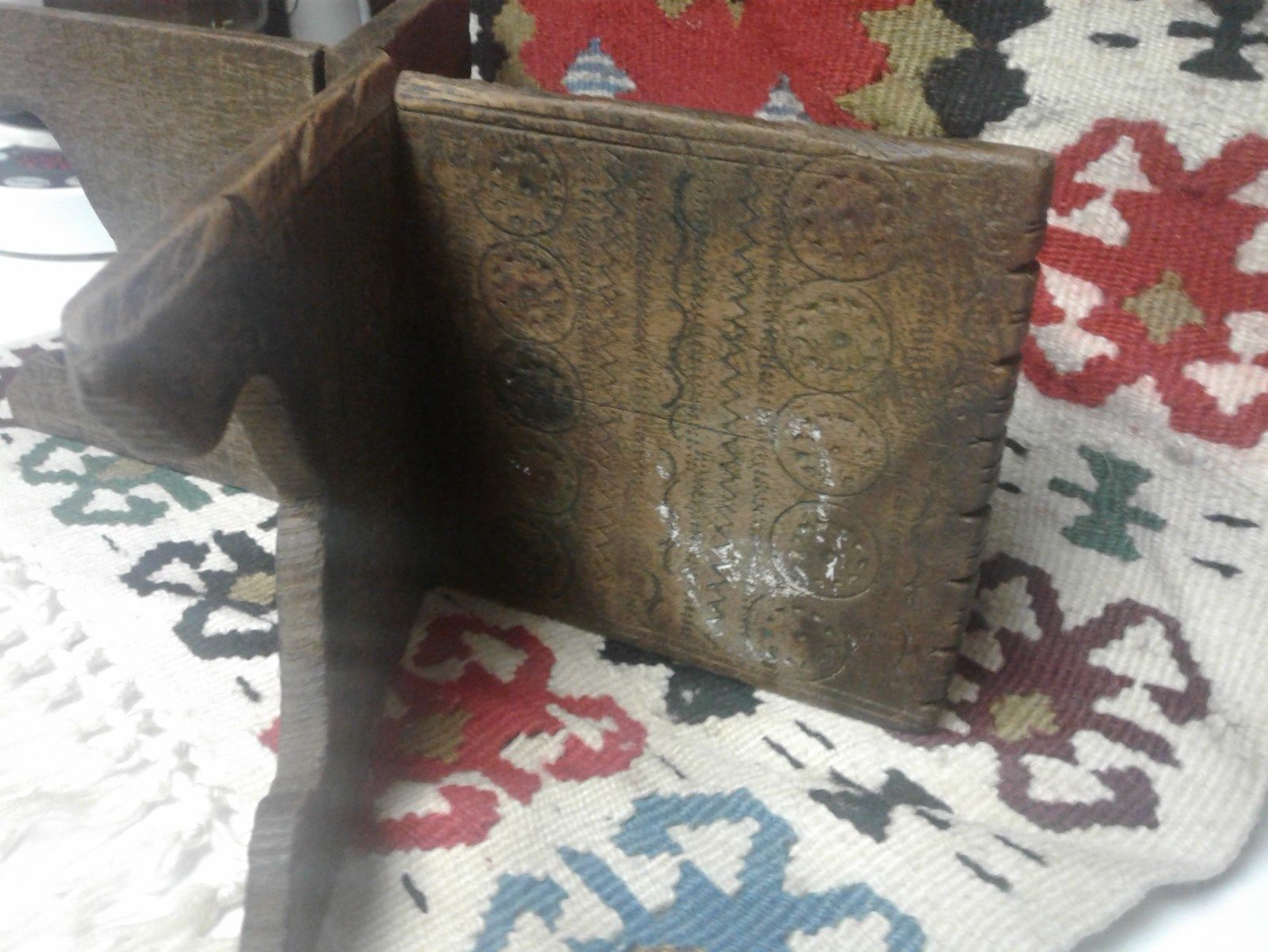 Antique Primitive Book Holder Stand