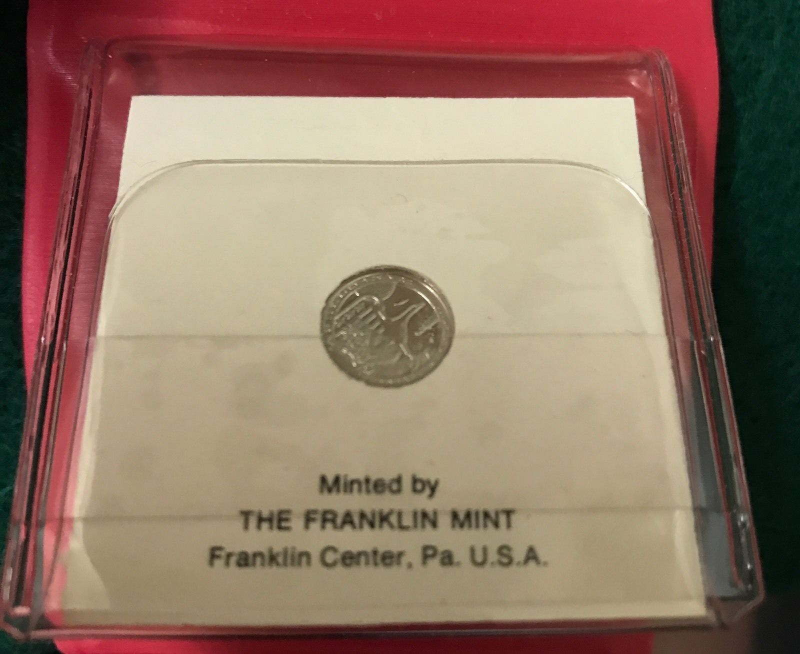 1973 The Apollo 17 Eyewitness Platinum Mini Coin