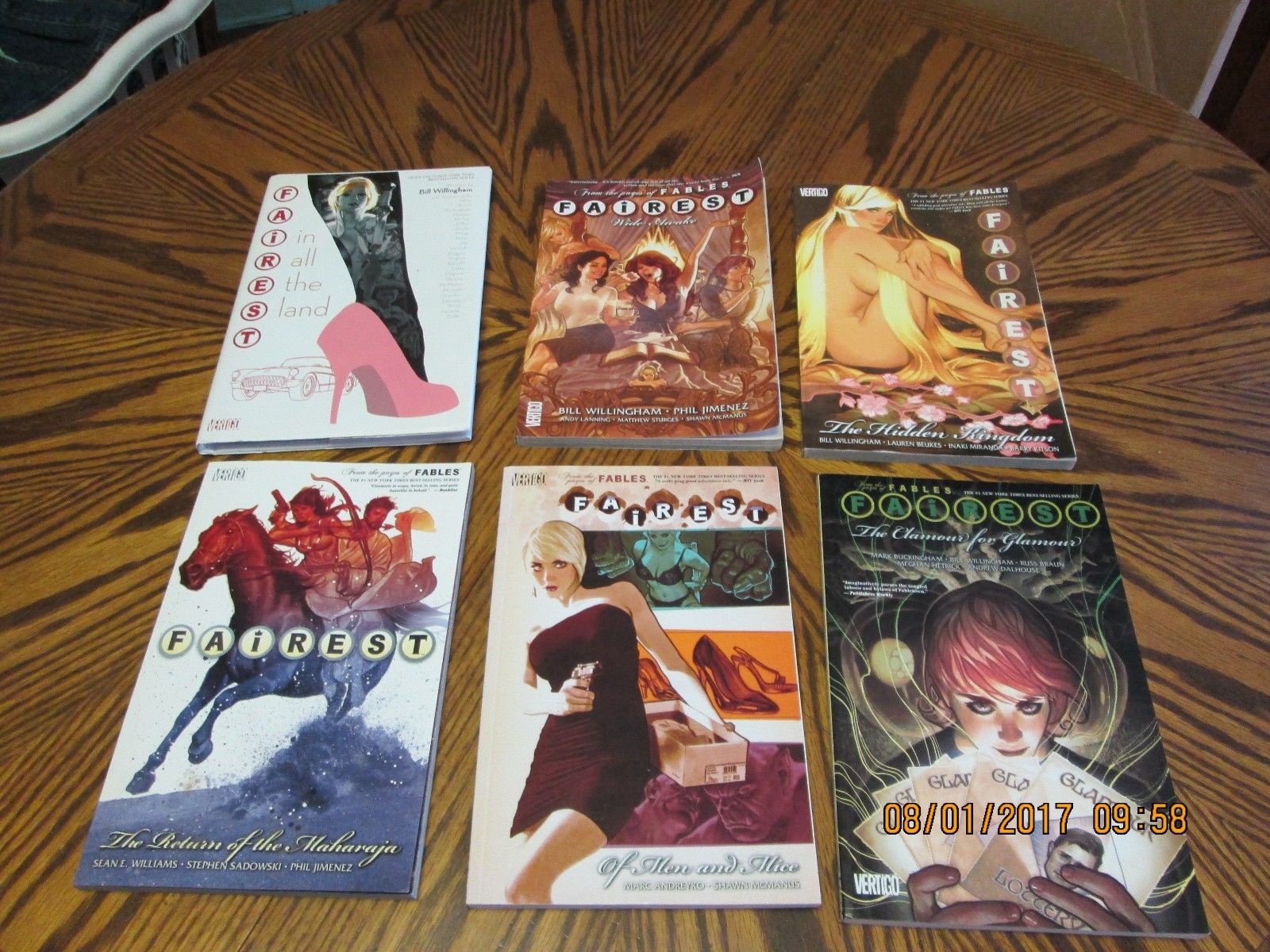 6 FAIREST Fables, Vertigo, Vol 1, 2, 3, 4, 5, & All In The Land TPB Comic Books