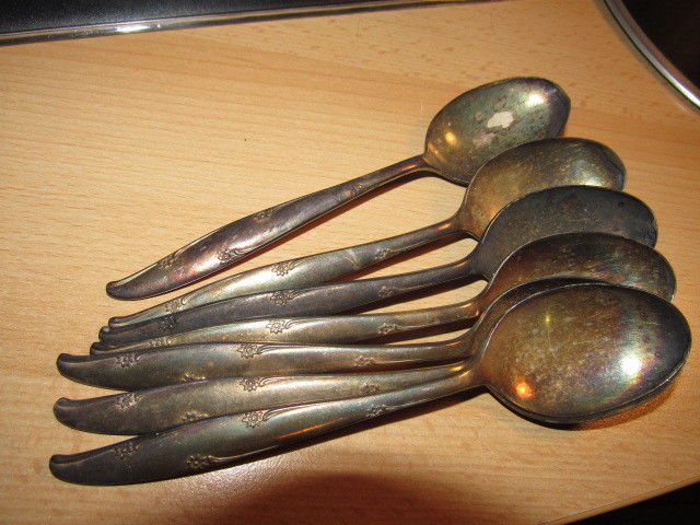 Vtg~ONEIDA COMMUNITY~SILVERPLATE~SILVER FLOWER~Flatware Set~Forks~Spoons~Knives