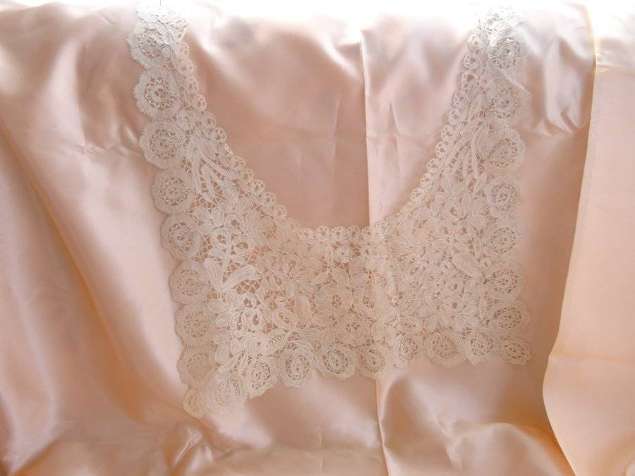 A Beautiful Antique Honiton Lace Collar/Dress Panel C.1900