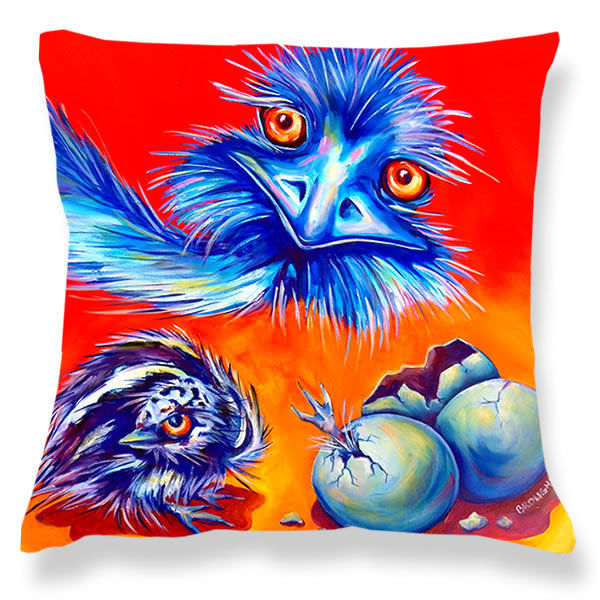 DEBORAH BROUGHTON ART Throw Pillow Cushion COVER 45x45cm Australia Animal Series