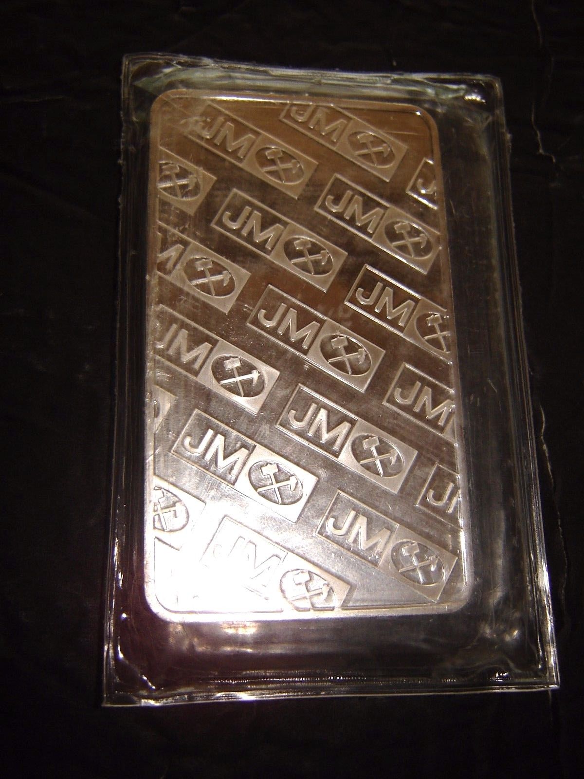 JM Johnson Mathey 10 oz .999 Fine Silver Bar VINTAGE  no. 364696