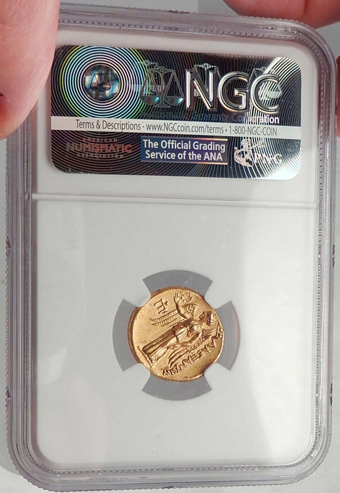 ALEXANDER III the Great - NGC Certified Ch AU Authentic Ancient Greek GOLD Coin