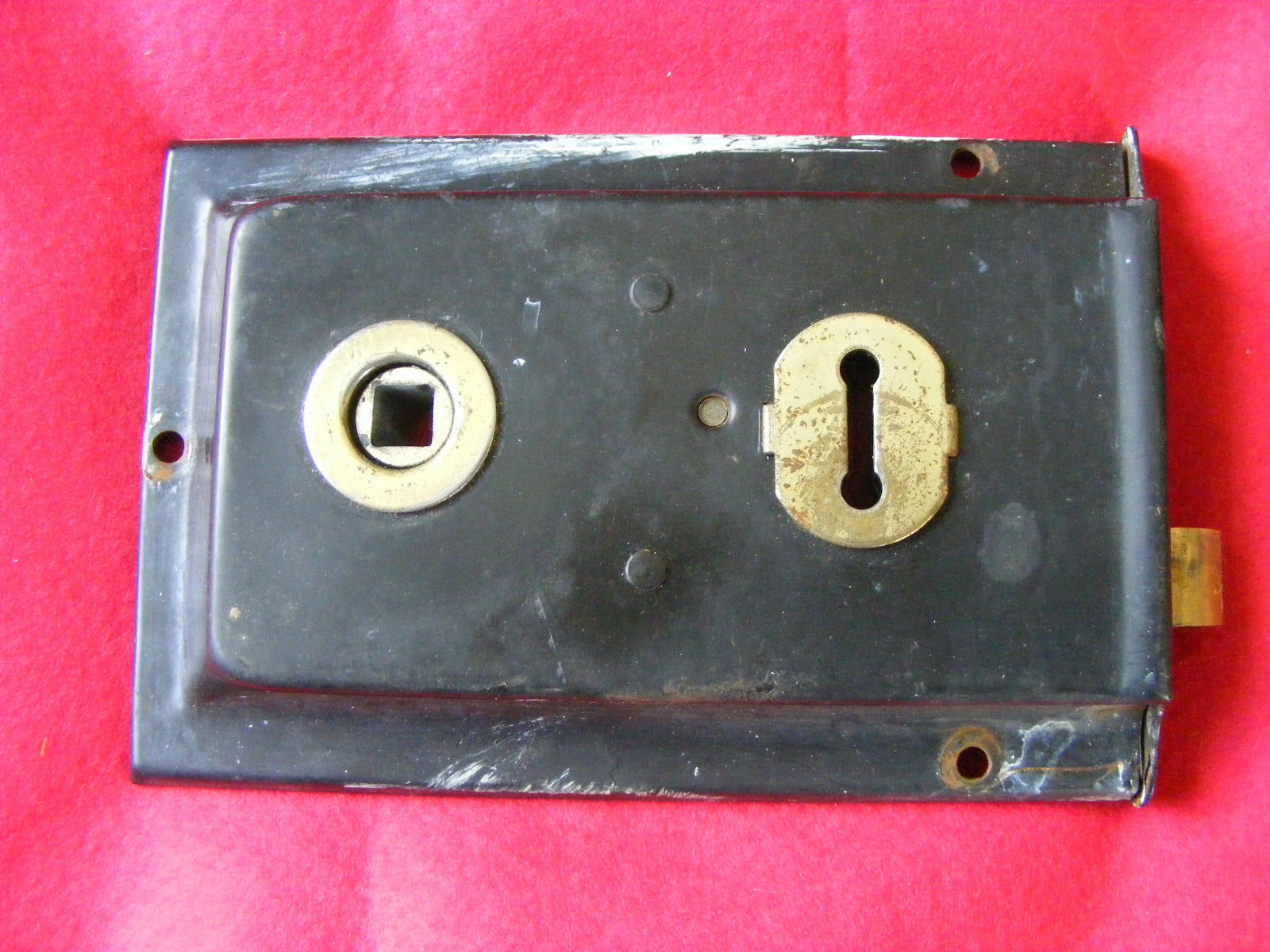 1 Inner Door Latch Lock Antique Vintage 1930's #1 Key Lock.