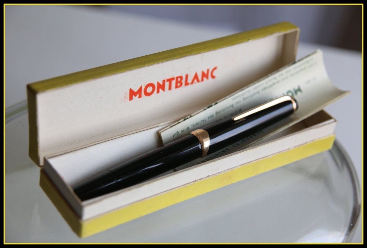 Rare Old MONTBLANC MEISTERSTÜCK No.14 Fountain Pen EF 18K Gold Nib