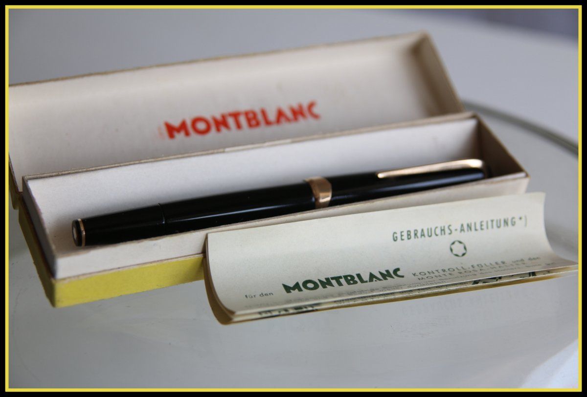 Rare Old MONTBLANC MEISTERSTÜCK No.14 Fountain Pen EF 18K Gold Nib