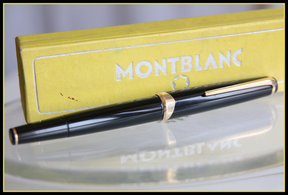 Rare Old MONTBLANC MEISTERSTÜCK No.14 Fountain Pen EF 18K Gold Nib