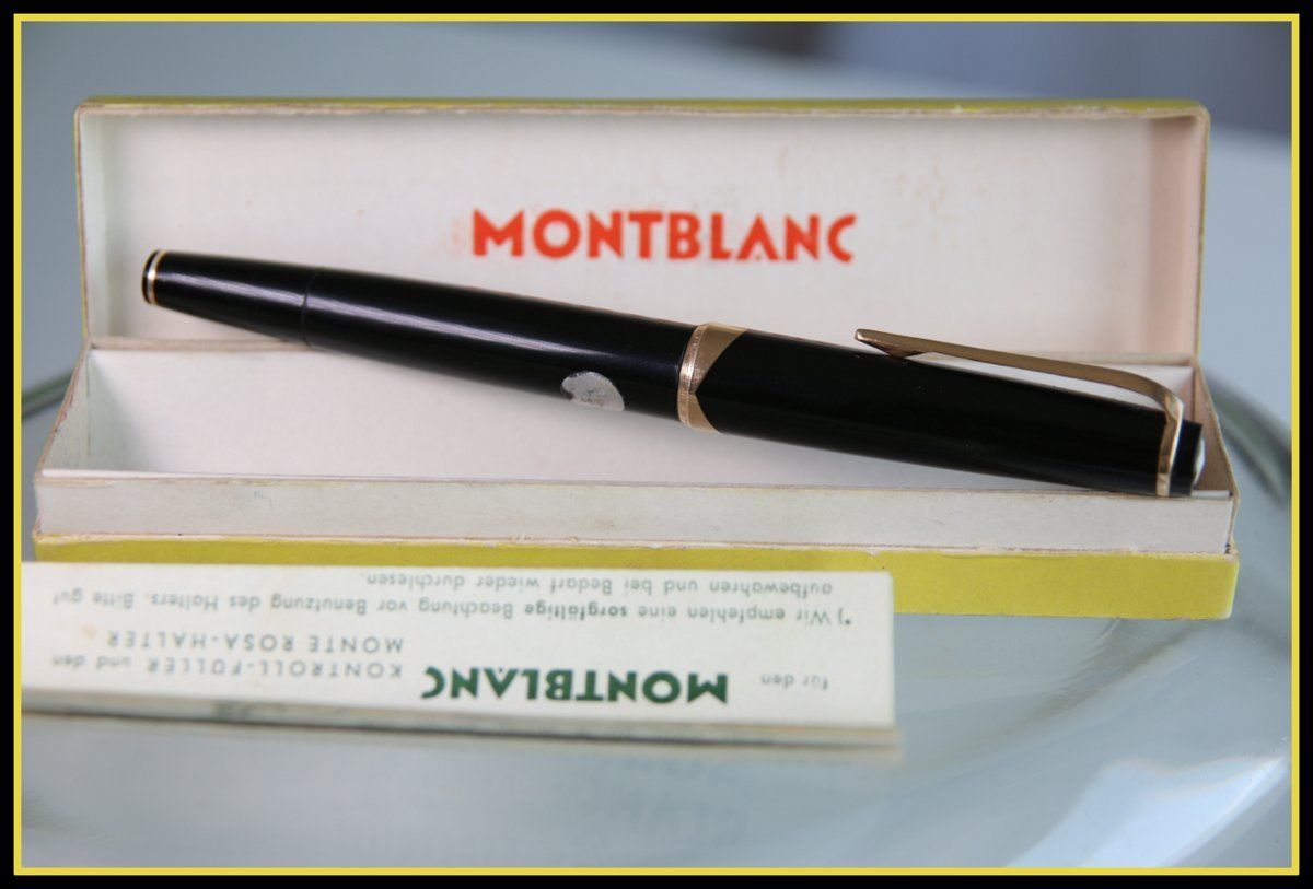 Rare Old MONTBLANC MEISTERSTÜCK No.14 Fountain Pen EF 18K Gold Nib